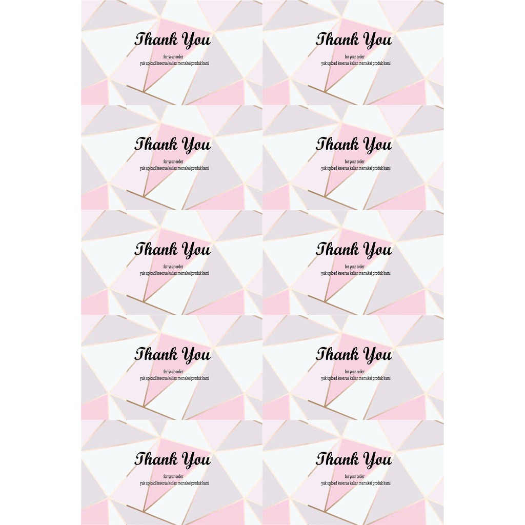 

Thankyou card