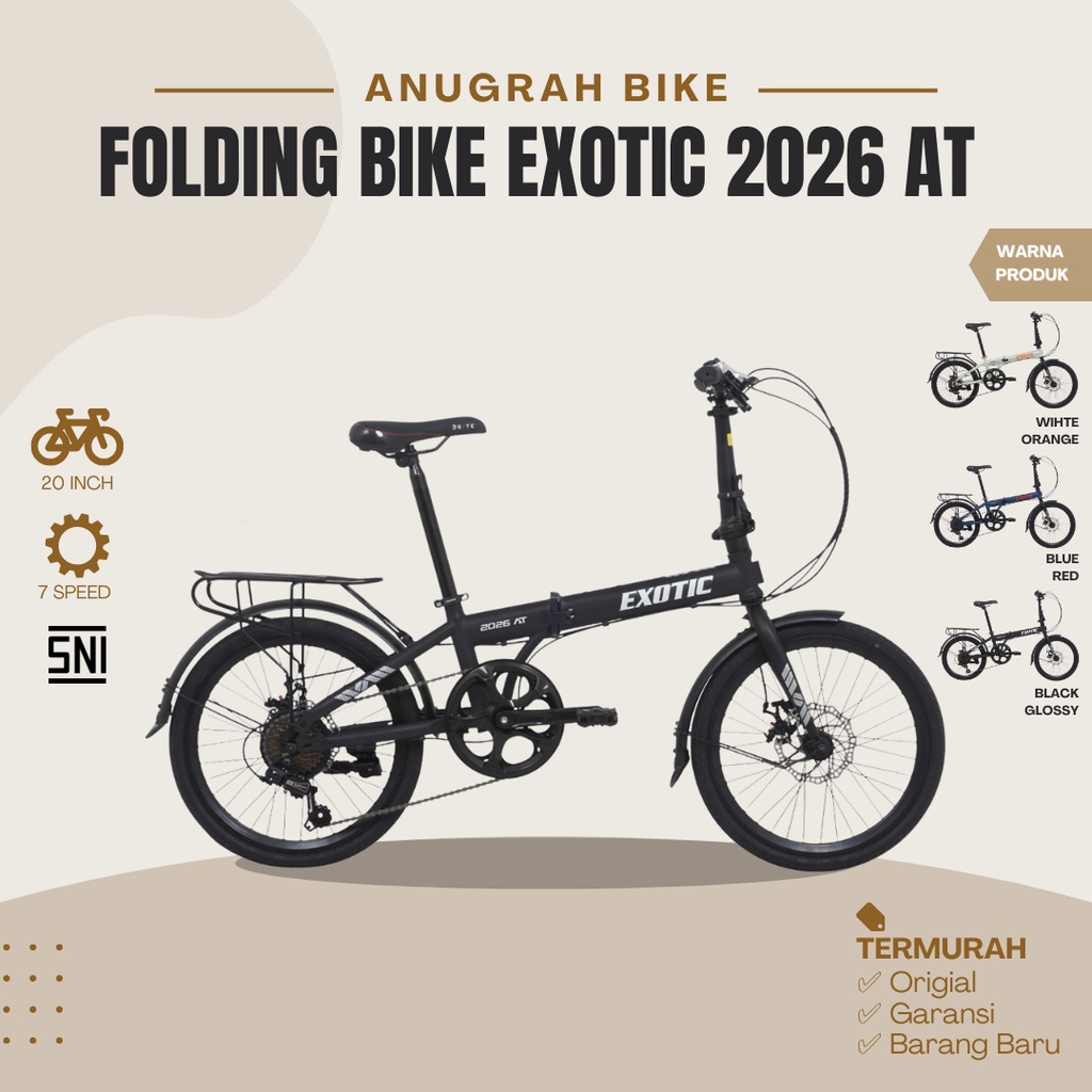 Folding Bike Sepeda Lipat EXOTIC 2026 AT