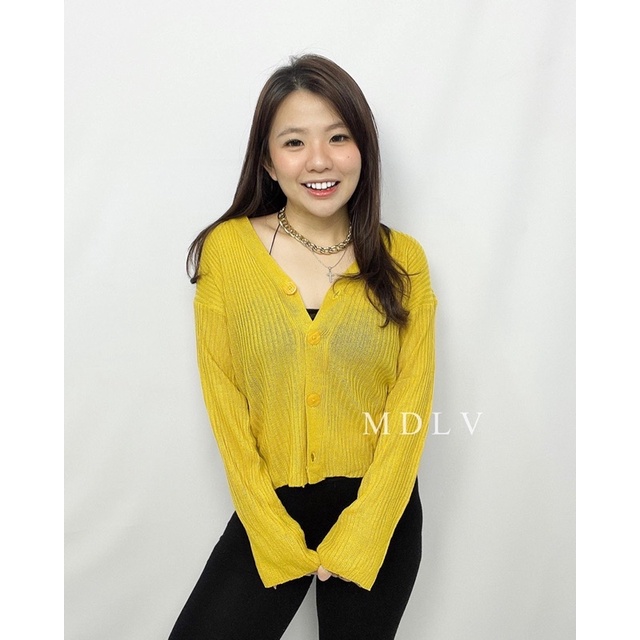 MDLV ~ Cardi Bobo Rajut Knit Outer Fashion Wanita