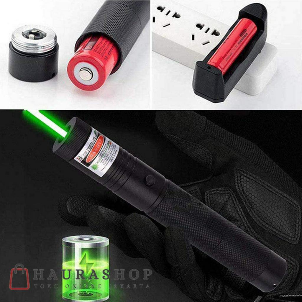 Green Laser Pointer 303 511 Jarak Jauh Hijau Hitam