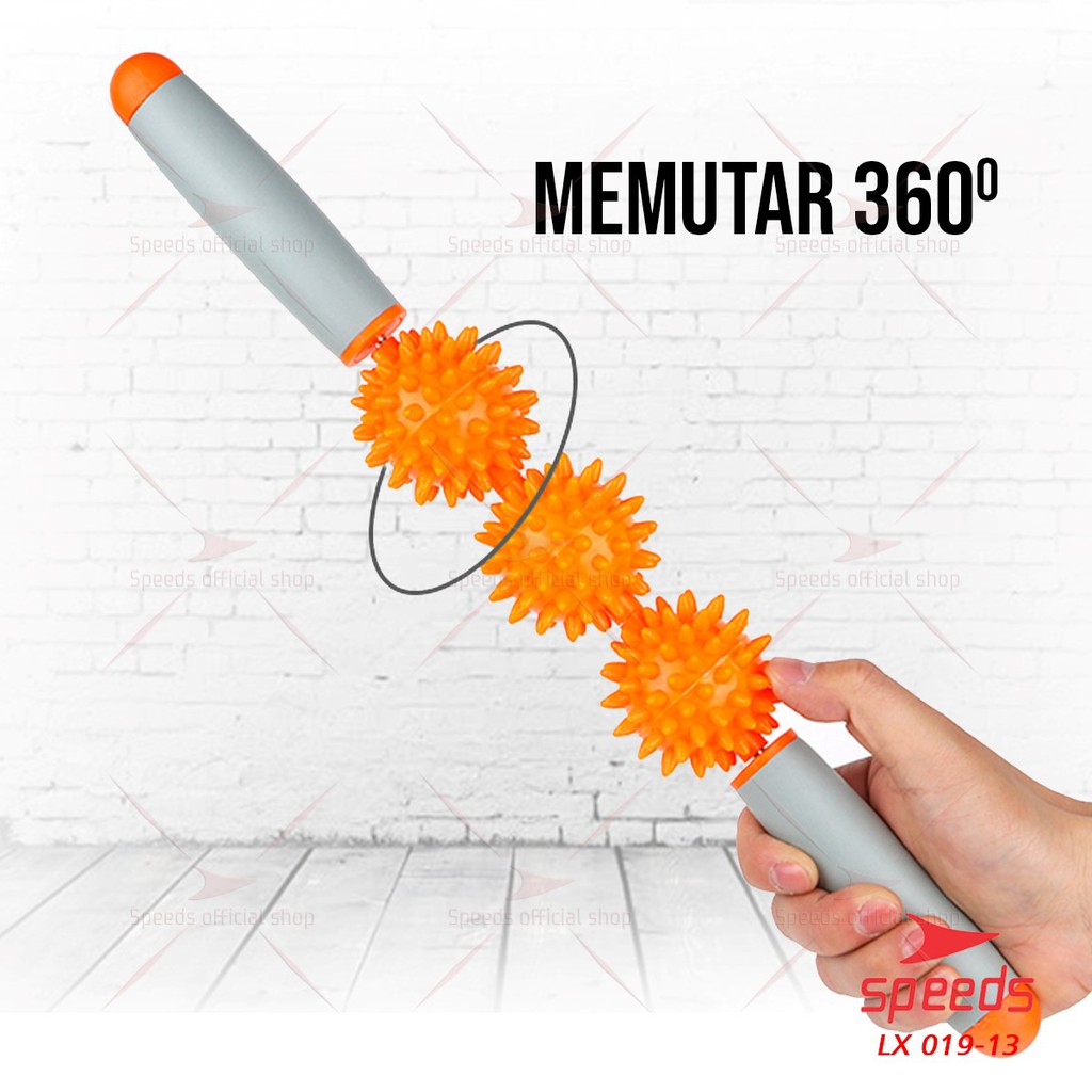 SPEEDS Massage Ball Alat Pijat Tongkat Pijat Roller Tongkat Duri Bola Duri Yoga dan Fitness 019-13