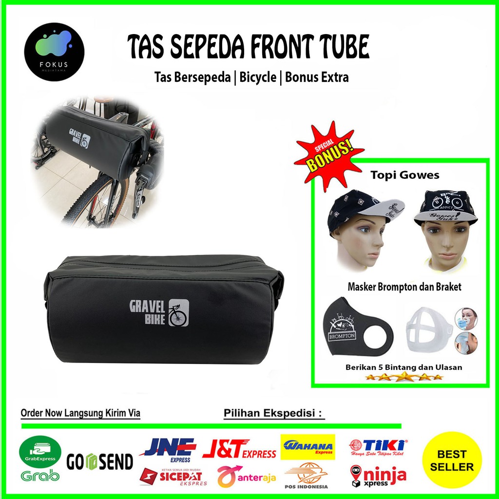 Tas Sepeda Depan / Tas Gravel Bike / Tas Front Tube / Tas Stang Sepeda