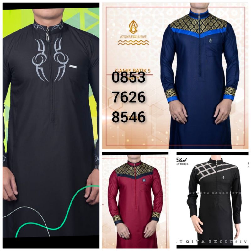 gamis atqiya thobe Yusuf 2 atau gamis pria dewasa