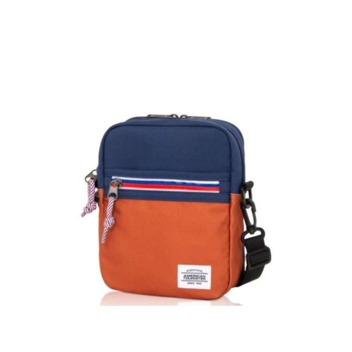 Tas Selempang American Tourister Kriss Orange/Navy
