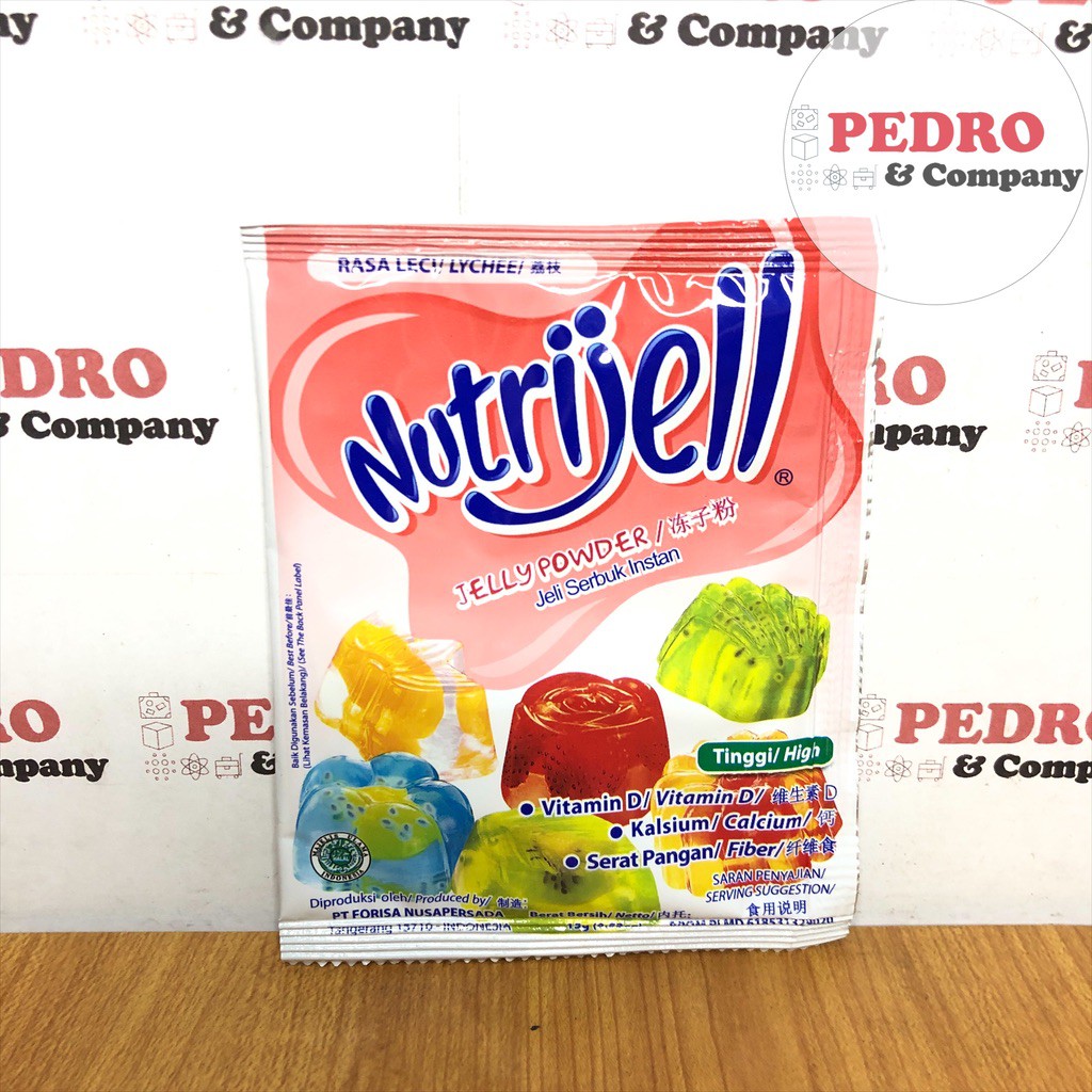 

Nutrijell jelly powder pudding serbuk bubuk rasa leci Lychee 15 gram