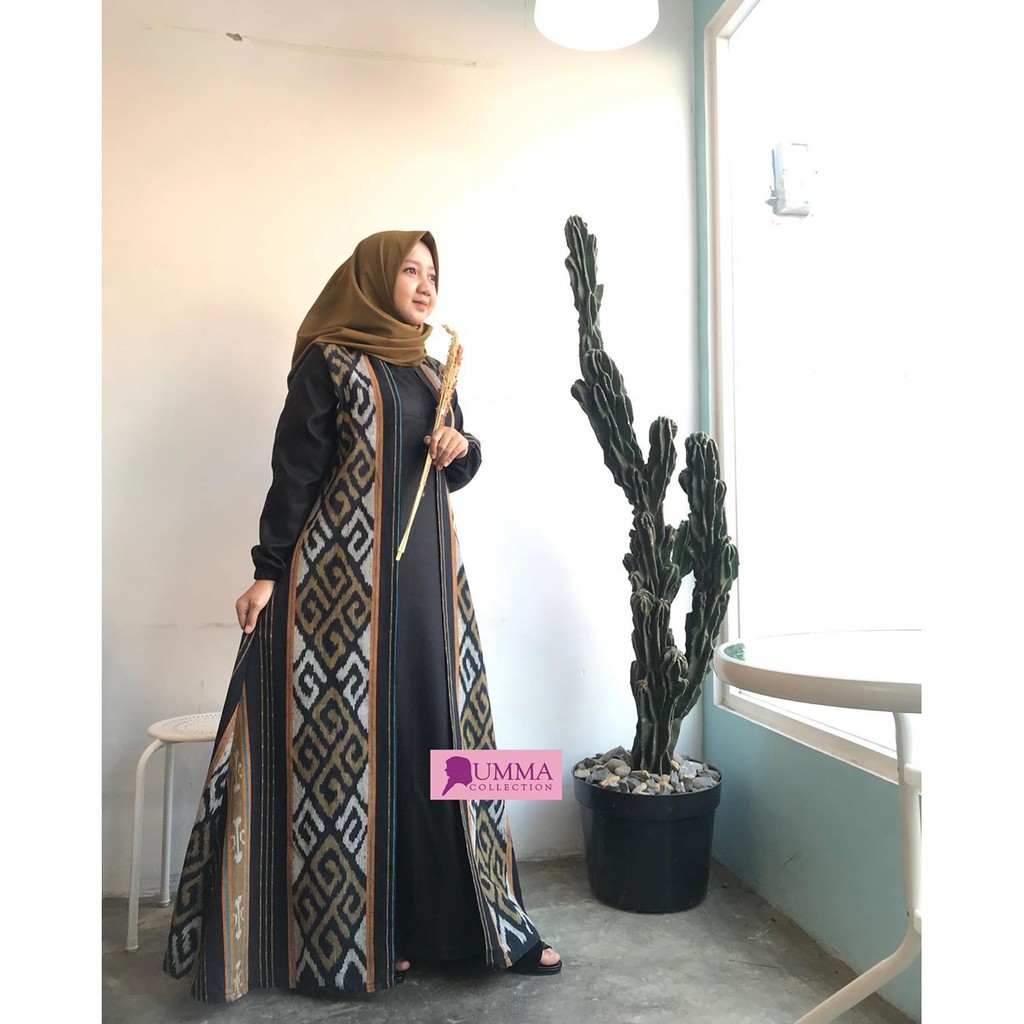 long dress/kaftan wanita/kaftan tenun/kaftan Batik/tenun troso/batik