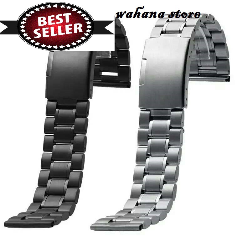 TALI JAM RANTAI METAL STAINLESS STELL THICK WATCH STRAP