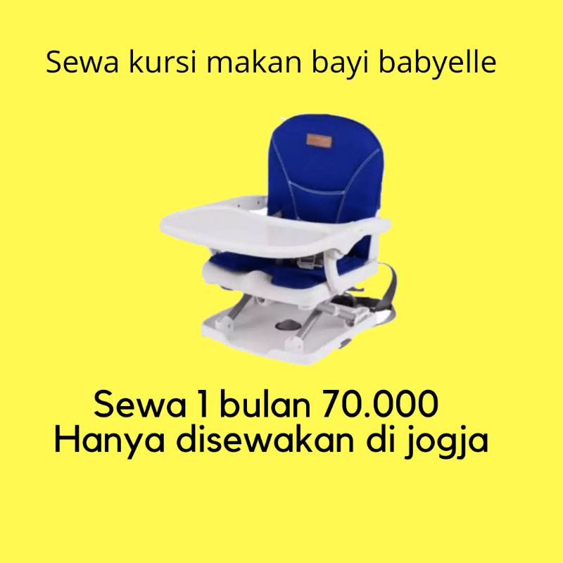 Sewa kursi makan bayi booster seat babyelle