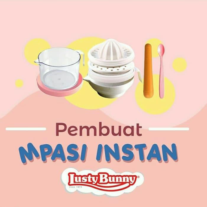 Lusty Bunny Baby Food Maker Set 7pcs - Pembuat MPASI Bayi - Set Perlengkapan Makan Bayi 1610