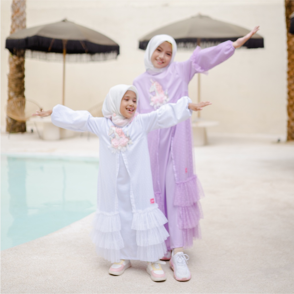ALZENA// Baju Muslim Anak Gamis Anak Raya Series Aqifa Alzena Kids Moslem