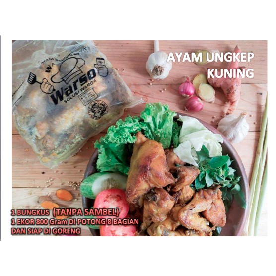 

1 Ekor Ayam Ungkep Bandung - 1 ekor potong 8 bagian - Siap Digoreng