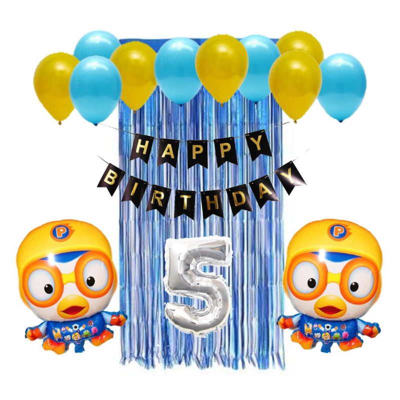 SET DEKORASI ULANG TAHUN, TEMA PORORO