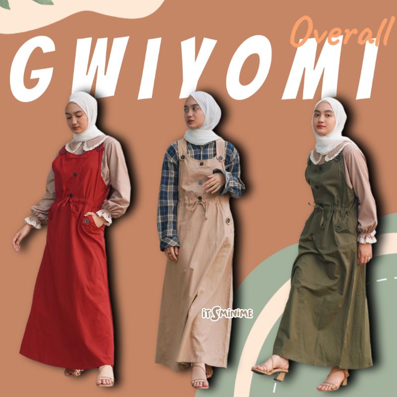 Overall Wanita Gwiyomi Model Rok Lebar