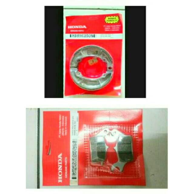 kampas rem depan dan belakang vario beat vario vario 125 ori hm