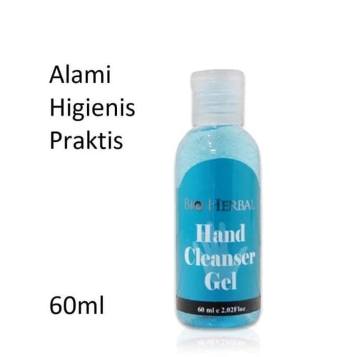 [ORI] 60 ML Hand Cleanser Gel Handsanitizer Bio Herbal dengan Alkohol 70%  dan Extract Aloe Vera