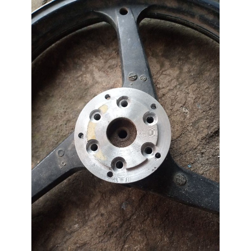 adaptor cakram depan Tiger Revo pakai cakram Vixion