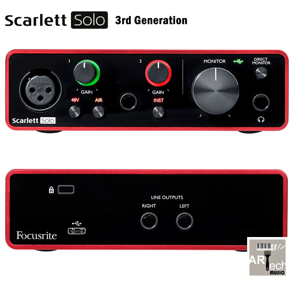 新着商品 うきうき輸入市場Focusrite Scarlett Solo Studio 3rd Gen USB Audio Interface  with Monitors, B