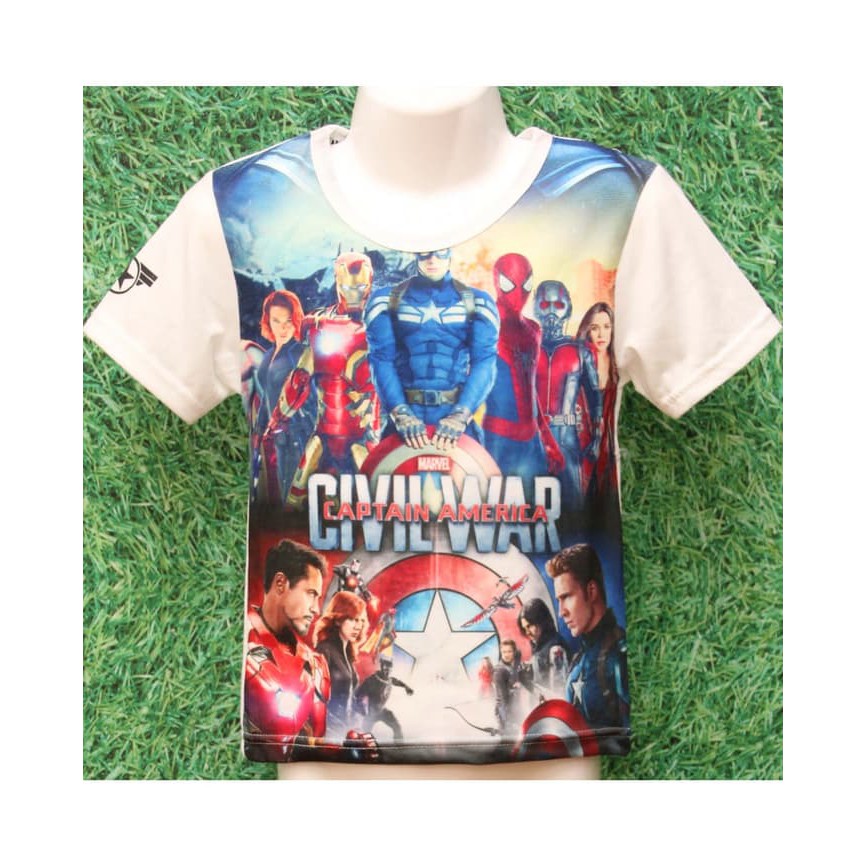 Kaos anak print FURO avengers Captain America
