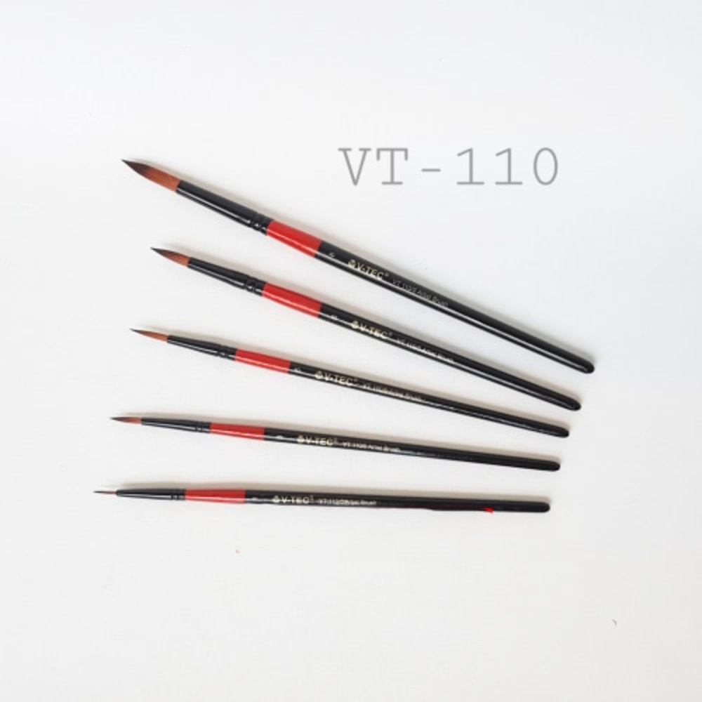 

V-TEC ROUND BRUSH VT-110 SET 5 KUAS LUKIS SET 5