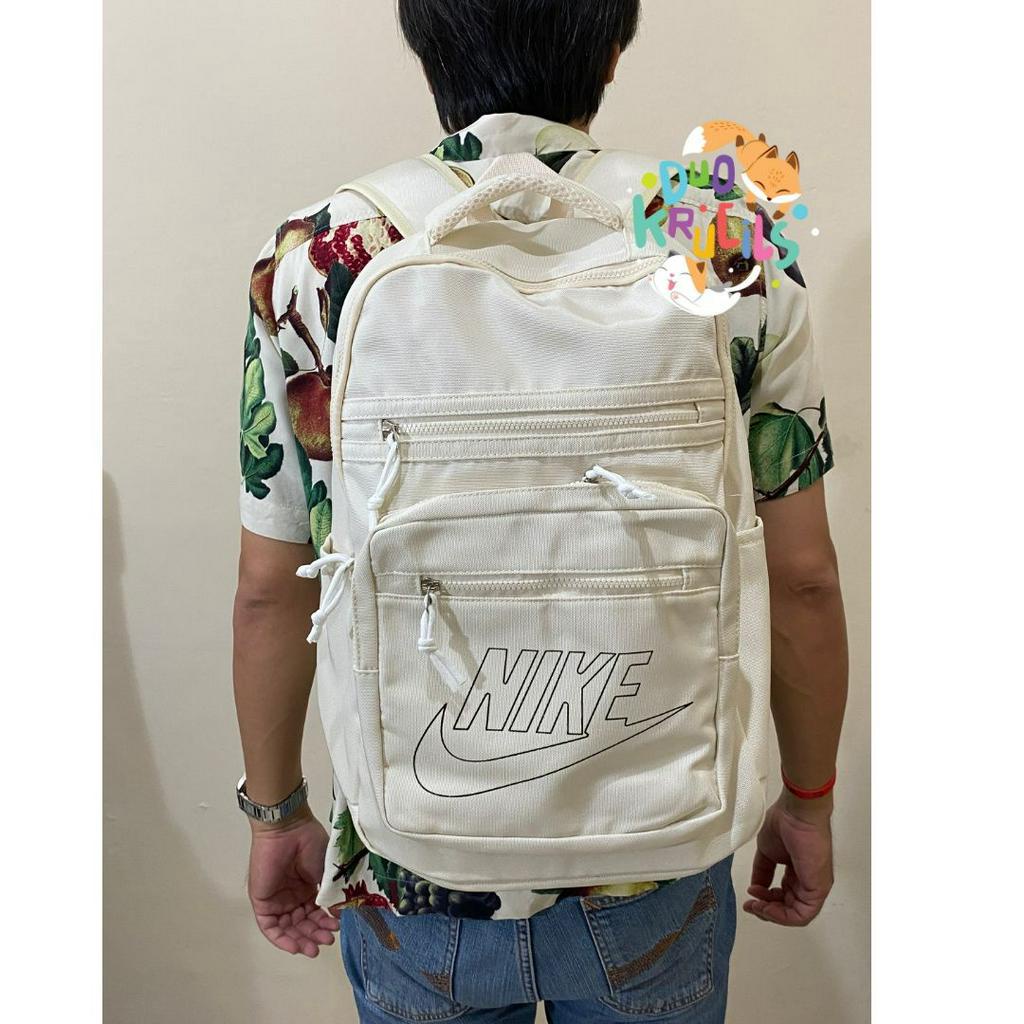 Tas Ransel anak sekolah kuliah SD SMP SMA polos broken white ala korea jepang