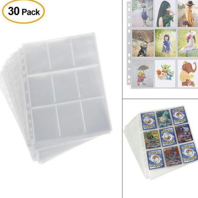 Open Ds 270 9-Pocket Gaming Trading Card Album Pages Binder Sheets For Pokemon