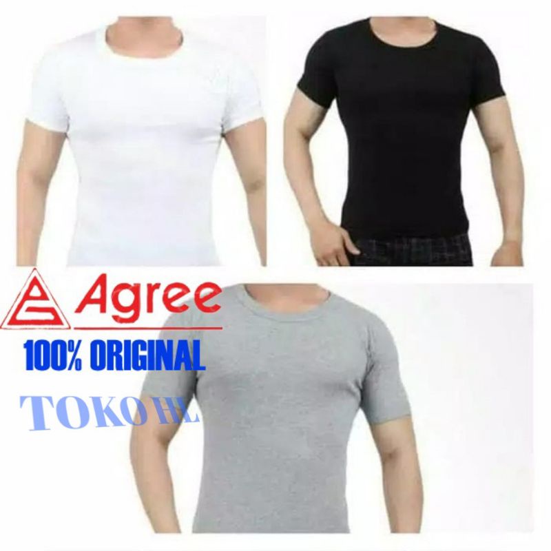 KAOS DALAM PRIA AGREE KAOS OBLONG O NECK