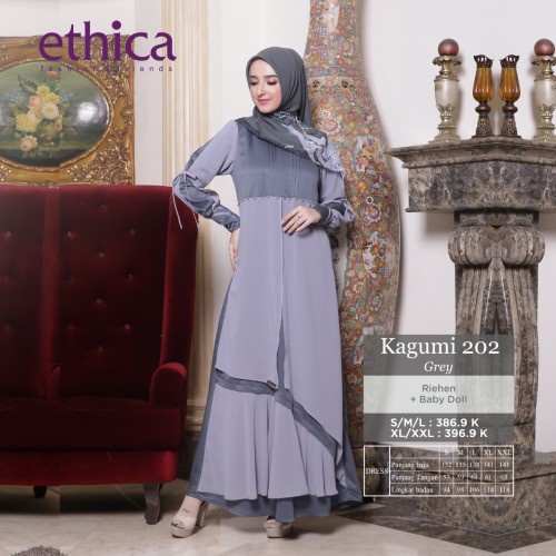 GAMIS TERBARU 2021 ETHICA KAGUMI 202 GREY