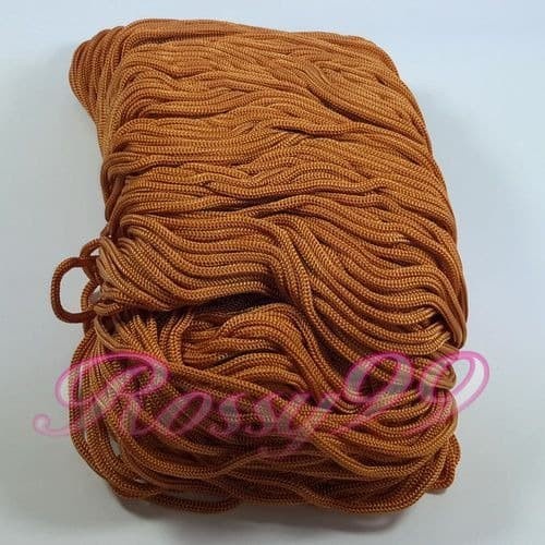

(TERLARIS) Talikur Makrame COKLAT EMAS 5mm Tali Paperbag Rajutan Tas Souvenir