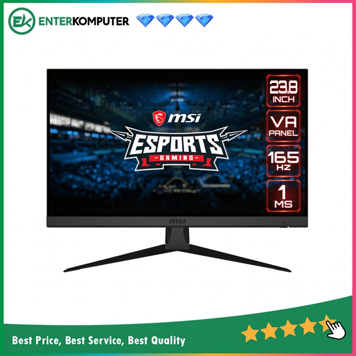 Montor MSI Optix G243 23.8&quot; FHD Gaming Monitor 165Hz