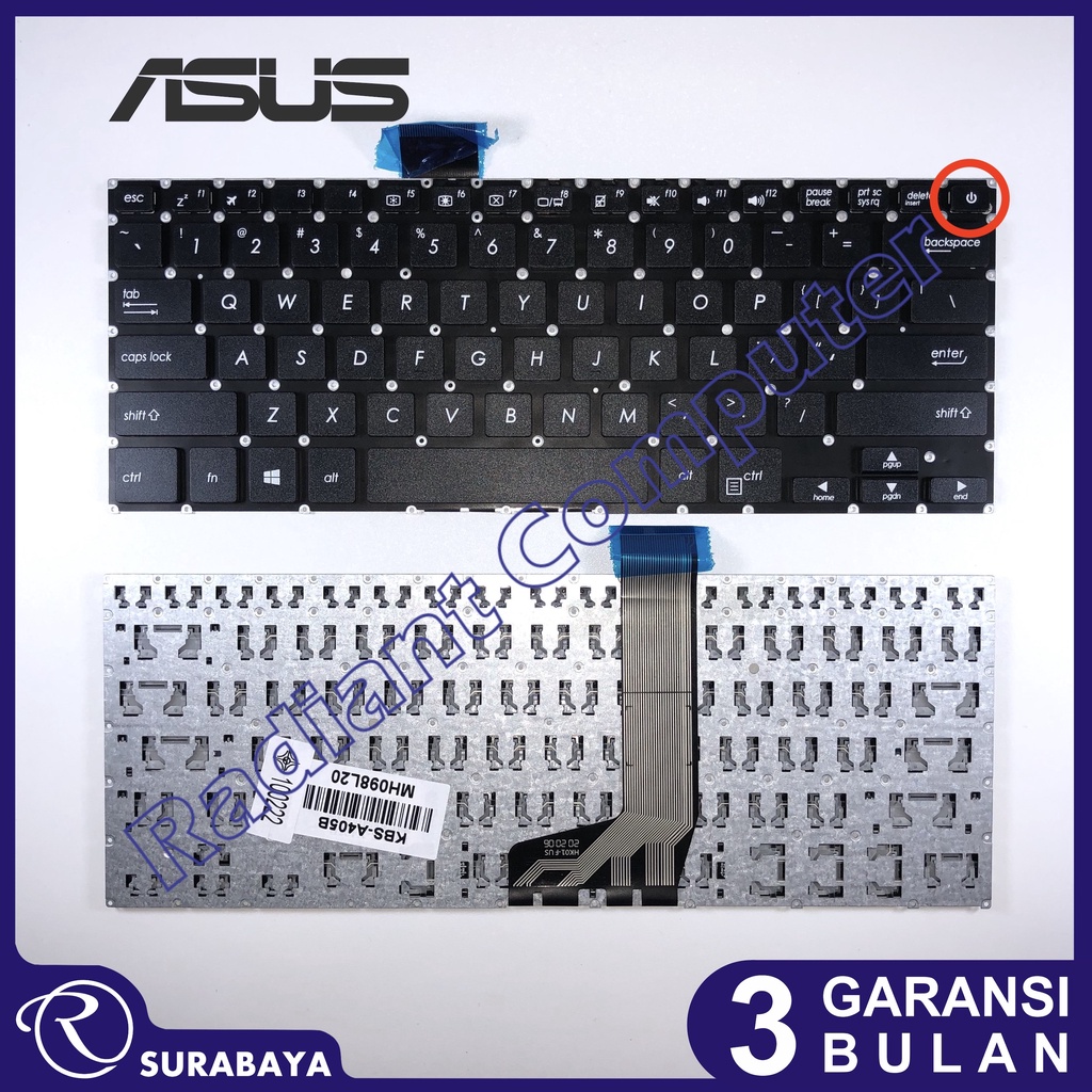 Keyboard Asus Vivobook A405 A405U A405UQ A405UR X405