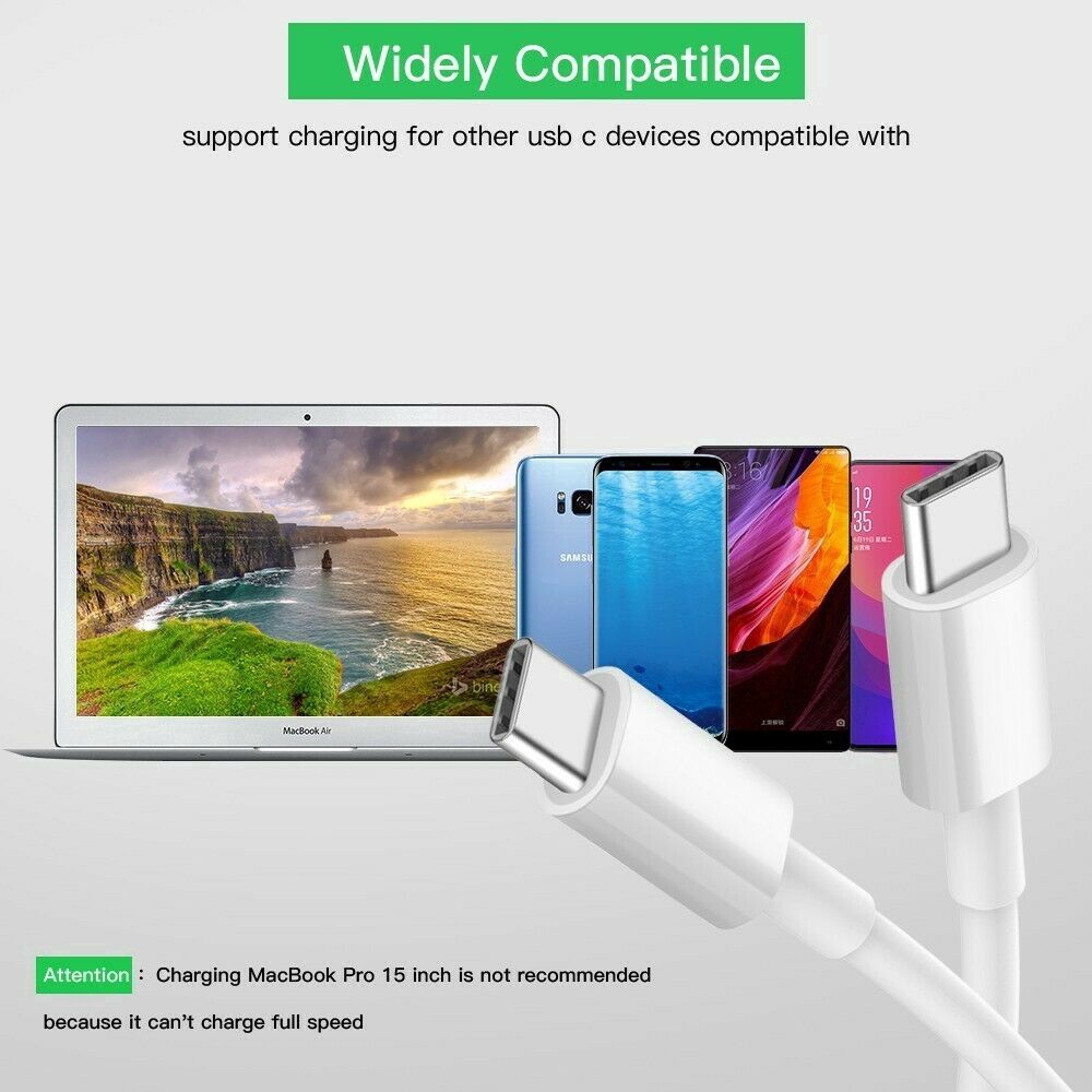 Kabel Data 3A 60W Kabel Charge Cepat Universal Untuk Tipe-C Ke Tipe-C Samsung Kabel PD Fast Charging USB C Cable