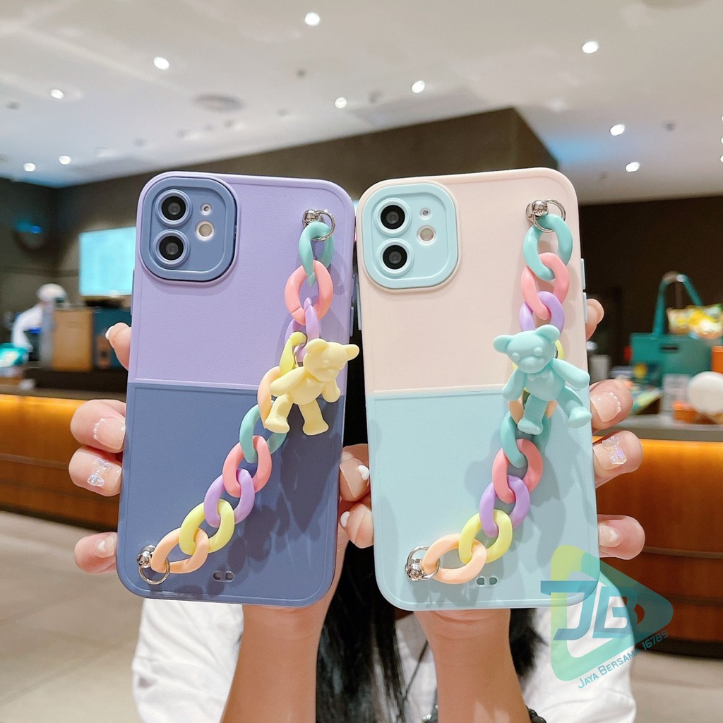 CASE FYP RANTAI BONEKA MACARON PROCAMERA SAMSUNG OPPO REALME XIAOMI VIVO IPHONE INFINIX ALL TYPE JB5823