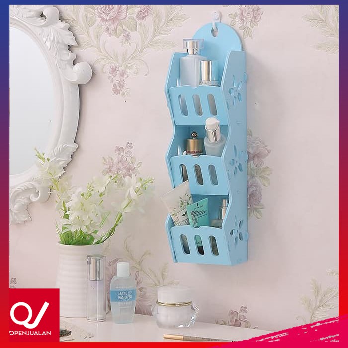 Rak Kosmetik Gantung / Rak Remote Dinding / Rack Shabby Storage Decorative / Rak Hp Dinding Lmr022