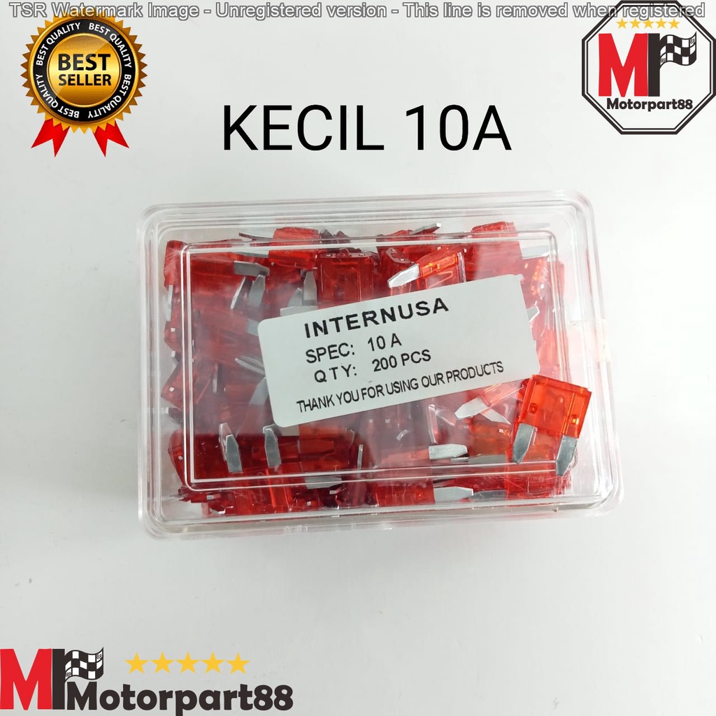 SEKRING SKRING SIKRING FUSE PIUS TANCAP KECIL 10A 15A 20A HARGA PER 100PCS