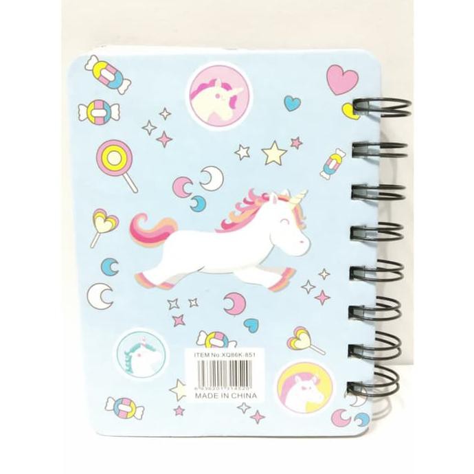 

BARU Agenda Notebook Buku Tulis Lucu Unicorn Biru