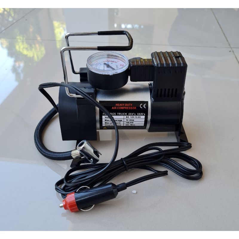 Pompa ban aki listrik accu electric pump inflator kompresor ban motor mobil sepeda 12v