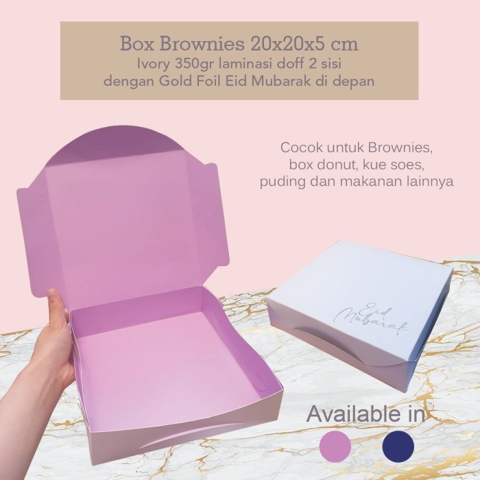 

Bf301Gf Dus Kotak Kue Soes / Brownies / Donut Eid Mubarak Idul Fitri - Ungu Gdfd601A