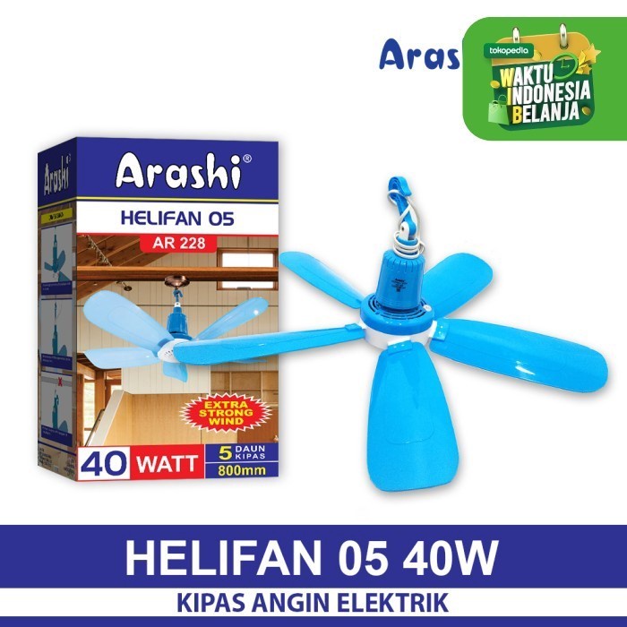 arashi kipas angin helifan 05 - 40watt