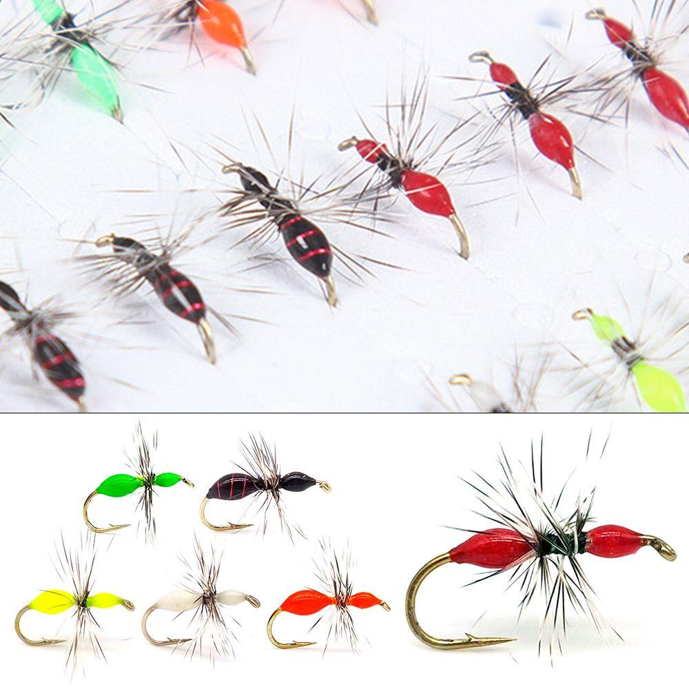 Preva 5pcs Insect Hook Fish Tackle Fly Hook Umpan Serangga Buatan Hair Hook Umpan Semut