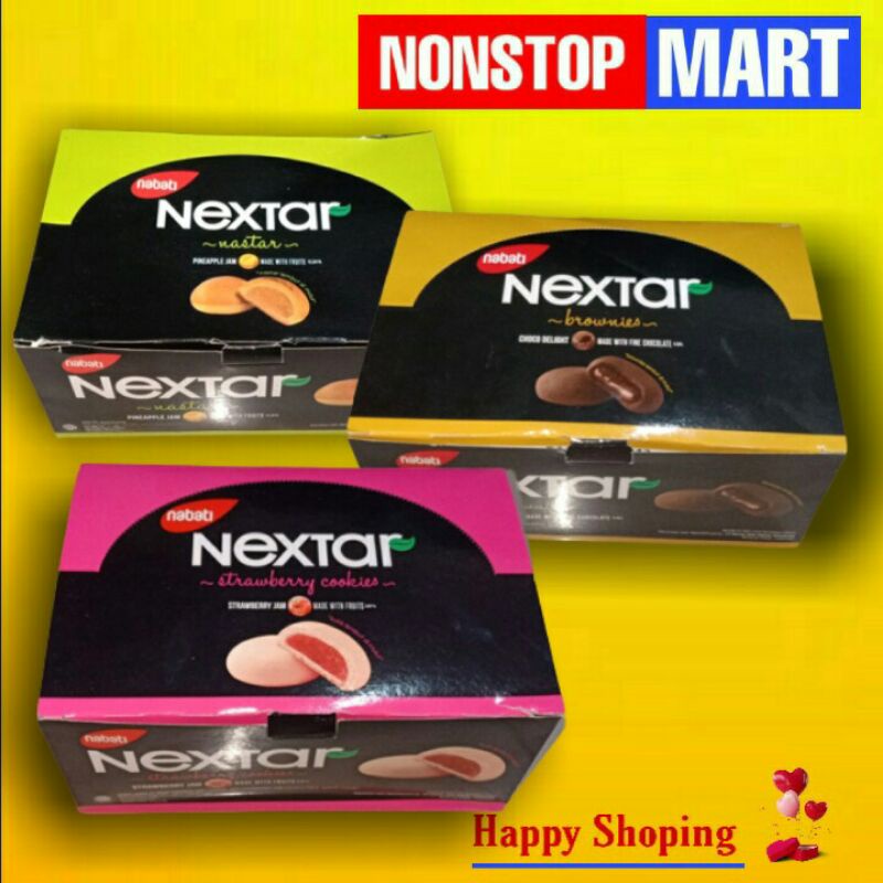 

NEXTAR Brownies,Strawberry,Nastar 1 Box isi 10 pcs 42gr