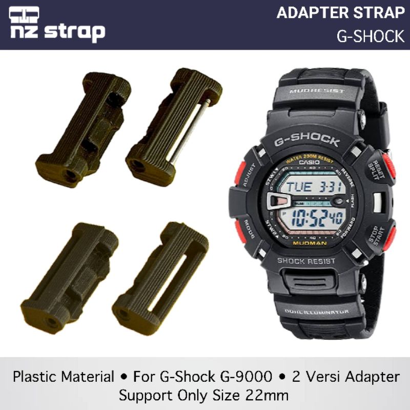 Adapter Gshock Mudman G9000 Adapter Strap Jam Tangan G-Shock Mudman G9000