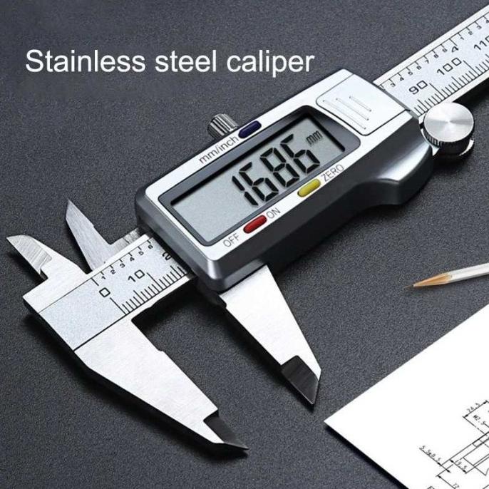 

Office & Stationery | Alat Tulis | Taffware Jangka Sorong Kaliper Sigmat Digital Stainless 150Mm - Yxb | Best Seller