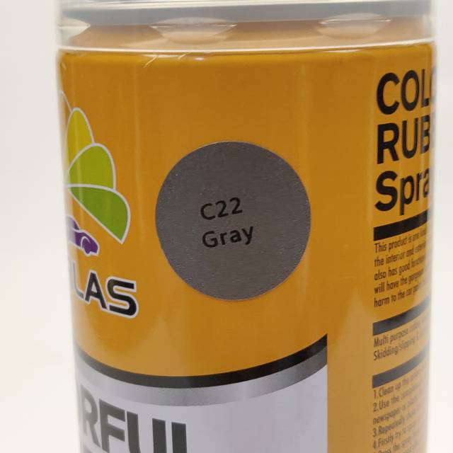 CARLAS RUBBER PAINT GREY C22 DOFF CAT KARET CAT SEMPROT PYLOX 400ml
