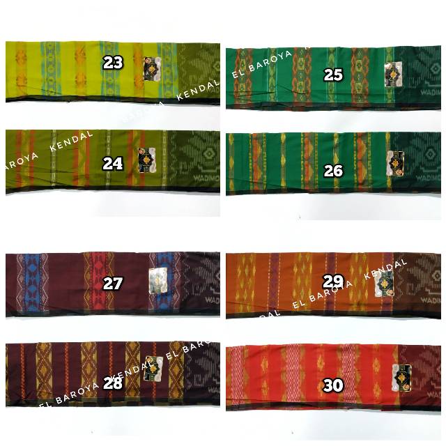 Sarung Tenun Wadimor Primer Motif BHS Terbaru