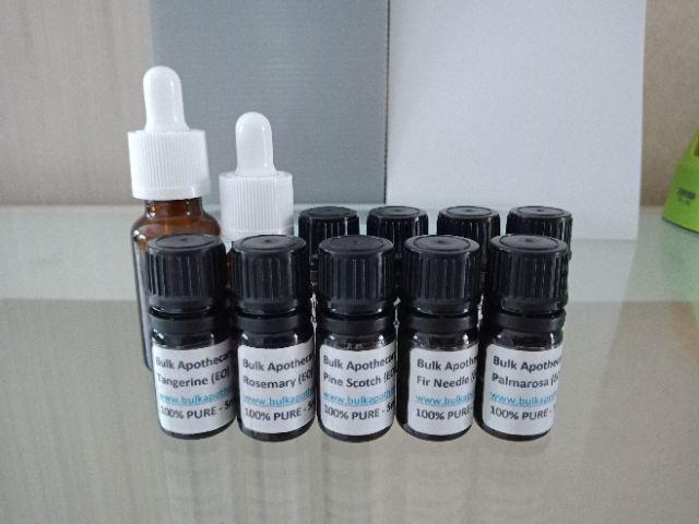 Botol Kaca Amber Tebal 10ml Pipet Childproof Tamper - Tutup Putih