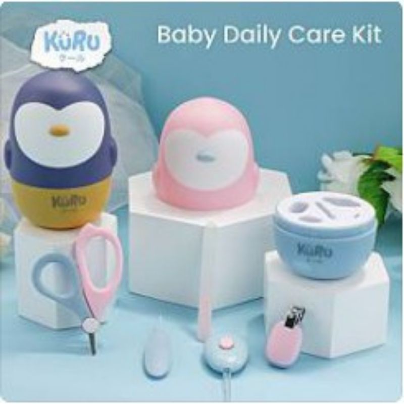 Kuru Baby Nail Care Manicure Set 5in1 Gunting Kuku Bayi Set + Case Nail Clipper Grooming Set Bayi dan Pembersih Telinga Kuping Bayi