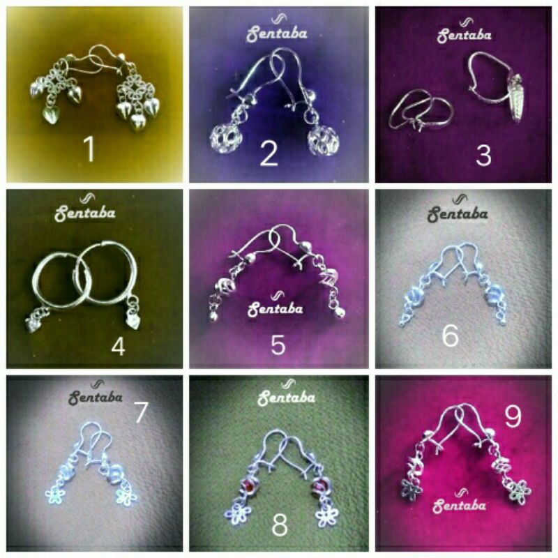 Anting Perak Murni 999