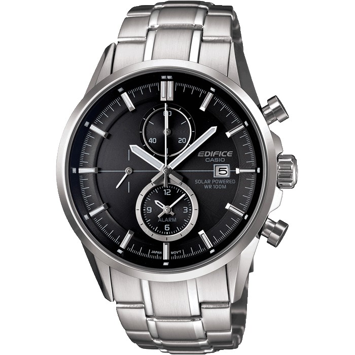 Jam Tangan Casio Edifice Chrono Sapphire Solar EFB-503SBD-1A Original