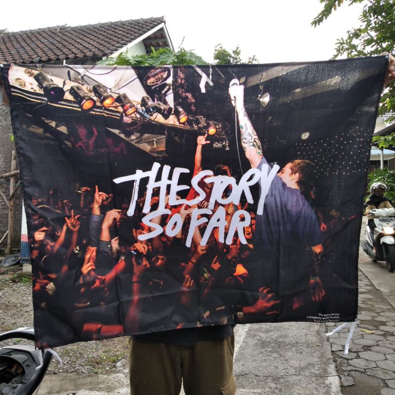 wall flag band (poster kain / tapestry) persegi | Shopee Indonesia