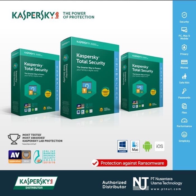 KASPERSKY Total Security KTS 3 PC 1 Tahun | 3 user